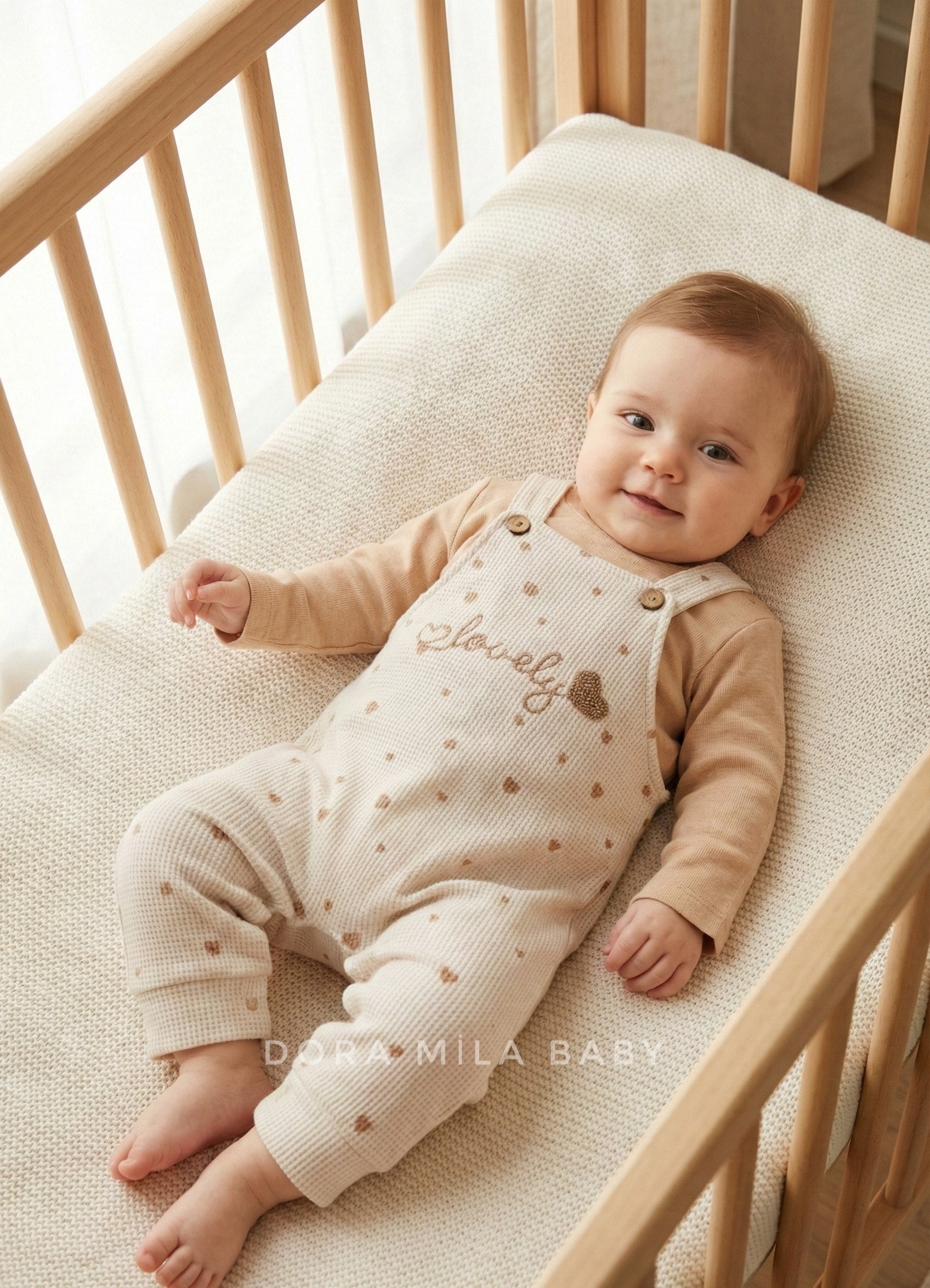 Lovely Nakışlı 2'li Salopet